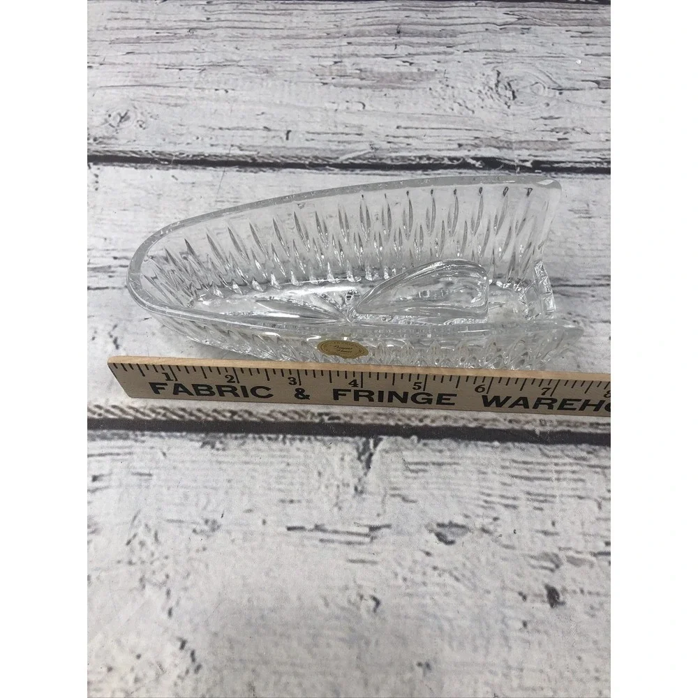 Vintage Princess House Lead Crystal Knife Holder Giftware #839 Original Box NEW